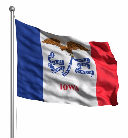 Beautiful Iowa State Flags for sale at AmericaTheBeautiful.com