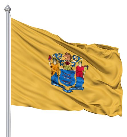 Beautiful New Jersey State Flags for sale at AmericaTheBeautiful.com