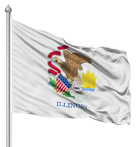 Beautiful Illinois State Flags for sale at AmericaTheBeautiful.com