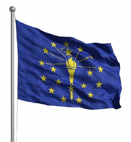 Beautiful Indiana State Flags for sale at AmericaTheBeautiful.com
