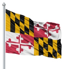 Maryland United States of America Flag Site