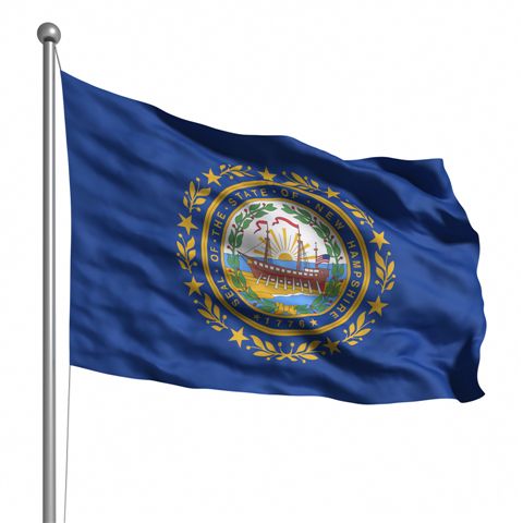 Beautiful New Hampshire State Flags for sale at AmericaTheBeautiful.com