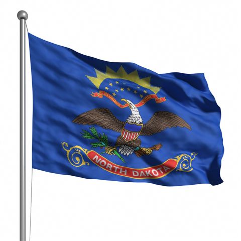 Beautiful North Dakota State Flags for sale at AmericaTheBeautiful.com