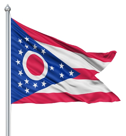 Beautiful Ohio State Flags for sale at AmericaTheBeautiful.com